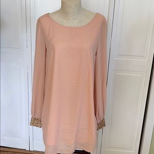 Sheer Layered Tunic Dress